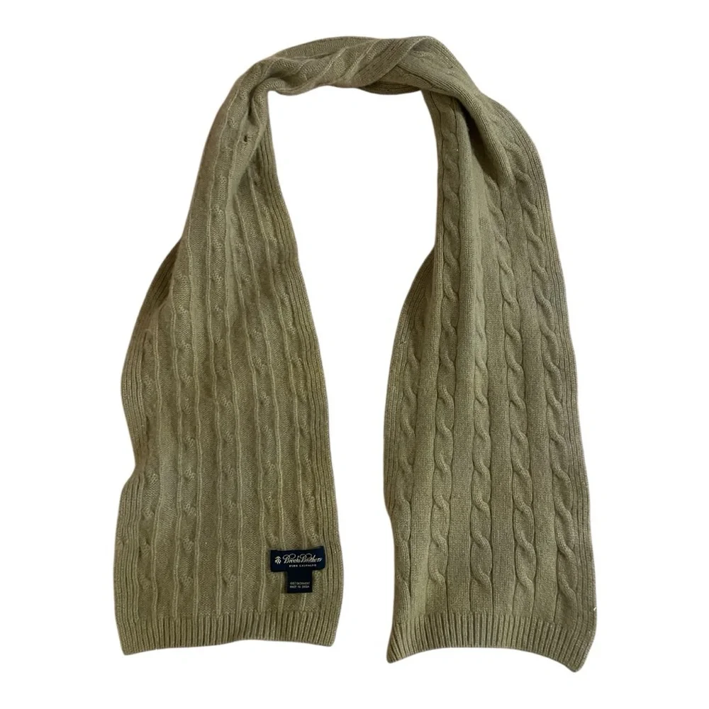 Brooks Brothers Cashmeres Scarf Tan - Picture 9 of 12